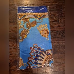 Women's Scarves New In Pack *NIP* Color Blue, Gold